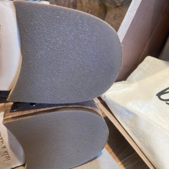 Like NEW BEEK Quail Leather Zip Up Ankle Booties Saddle for women 1065mn - Picture 7 of 13